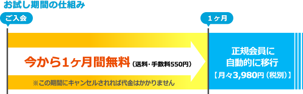 お試し期間の仕組み